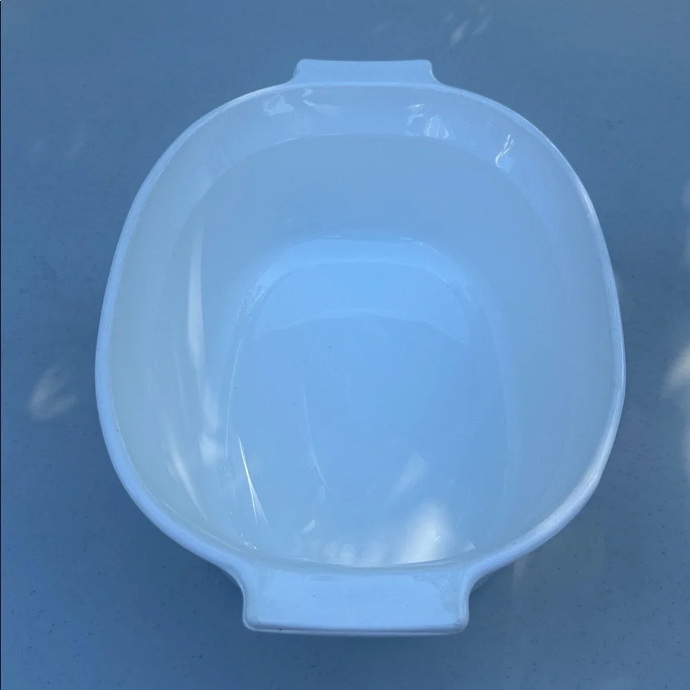 Vintage Corningware April Casserole Dish, White Floral Baking Dish, 2 1/2 Quart
